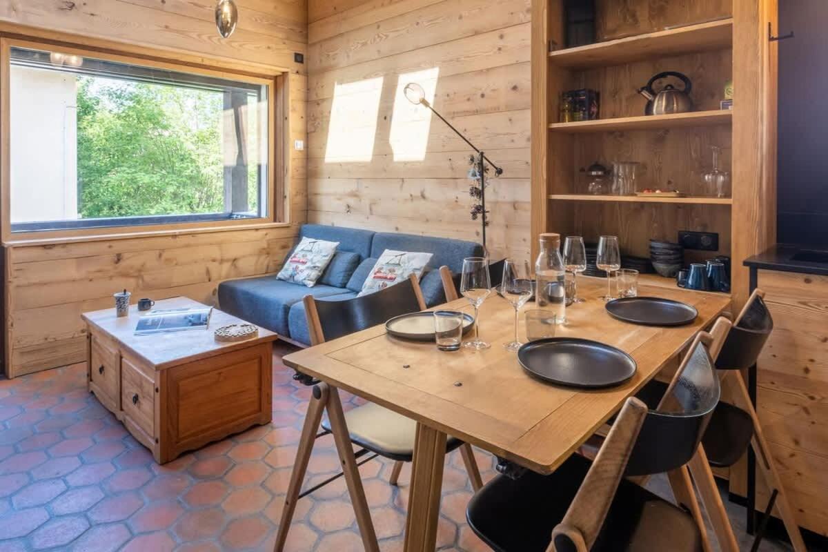 Chalet Racar Pour 4 Personnes, Centre Ville Et Vue Sur La Montagne Chamonix Ngoại thất bức ảnh